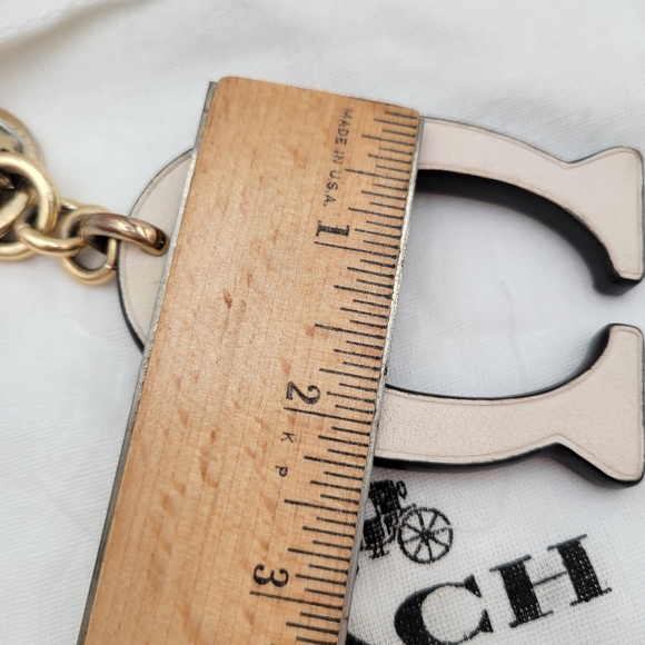 Coach "C" Bag Charm /Key Ring, EUC - Picture 4 of 5